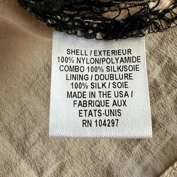 Milly of New York Marcella Bow Sheath Dress Silk & Floral Lace Overlay Size 2 - Picture 14 of 16